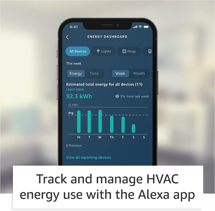Like-New Amazon Smart Thermostat – ENERGY STAR certified, DIY install, Works with Alexa – C-wire required - Image 3