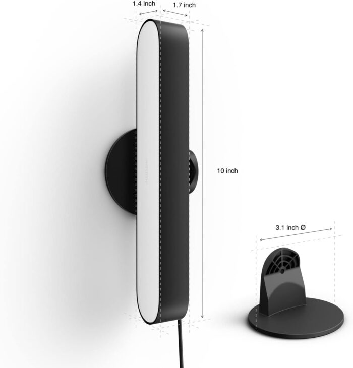 Philips Hue Play Light Bar, Extension – White & Color Ambiance LED Color Changing Light Control w/App or Voice Assistant - Requires Hue Bridge & Hue Play Light Bar Base Kit, Black, No Power Supply - Image 6