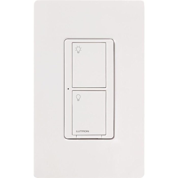 Lutron Caseta Smart Lighting Original Switch for Light Bulbs and Fans, Works w/ Alexa, Apple HomeKit, Google Home (Hub Required), 6A Single-Pole/3-Way, Neutral Required, PD-6ANS-WH, White - Image 2