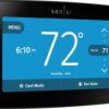 Emerson Sensi Touch Wi-Fi Smart Thermostat with Touchscreen Color Display, Works with Alexa, Energy Star Certified, C-wire Required, ST75 Black 5.625" x 3.4" x 1.17"