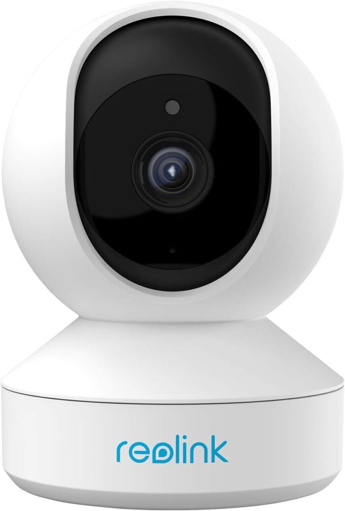 REOLINK 2K Indoor Security Camera E1, Plug-in 2.4G Wireless WiFi for Baby/Pet Monitor with Phone app, 360 Degree Dog Camera with Person/Pet Detection, Night Vision, 2-Way Talk, Local Storage
