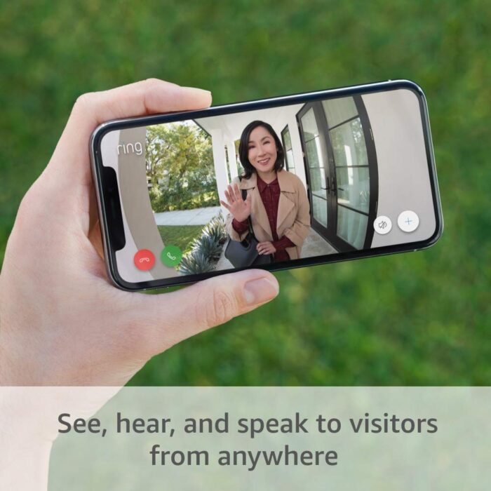 Like-New Ring Video Doorbell – 1080p HD video, improved motion detection, easy installation – Satin Nickel - Image 3