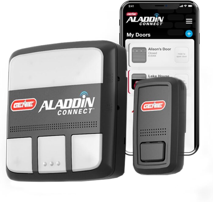 Genie Aladdin Connect - WiFi Smart Garage Door Opener–Monitor, Open and Close from Anywhere with Smartphone (iPhone or Android) Compatible with Amazon Alexa & Google Assistant (Item Ships in Box)