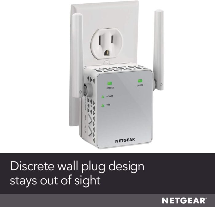 NETGEAR Wi-Fi Range Extender EX3700 - Coverage Up to 1000 Sq Ft and 15 Devices with AC750 Dual Band Wireless Signal Booster & Repeater (Up to 750Mbps Speed), and Compact Wall Plug Design - Image 3