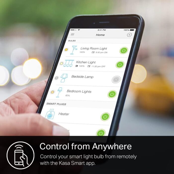 Kasa Smart Light Bulb KL110, LED Wi-Fi smart bulb works with Alexa and Google Home, A19 Dimmable, 2.4Ghz, No Hub Required, 800LM Soft White (2700K), 9W (60W Equivalent) - Image 8