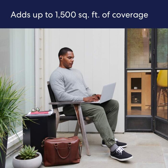 Amazon eero 6 mesh wifi extender with 1-month free eero Plus (auto-renews) - Add up to 1,500 sq. ft. of Wi-Fi 6 coverage to your existing eero mesh wifi network - Image 3