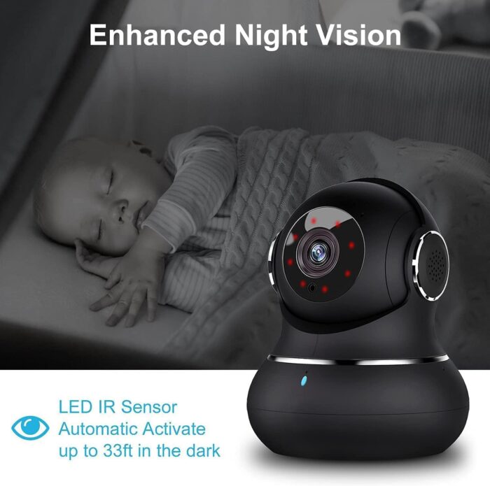 litokam 2K Indoor Security Camera, 360° Cameras for Home Security Indoor with Motion Detection, Pet Cam with Phone App, Baby Monitor-Night Vision - Image 4