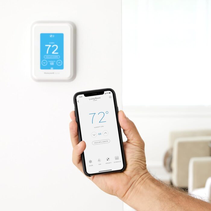 Honeywell Home T9 WIFI Smart Thermostat, Smart Room Sensor Ready, Touchscreen Display, Alexa and Google Assist - Image 5