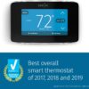 Emerson Sensi Touch Wi-Fi Smart Thermostat with Touchscreen Color Display, Works with Alexa, Energy Star Certified, C-wire Required, ST75 Black 5.625" x 3.4" x 1.17" - Image 11