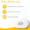 Airthings 2960 View Plus - Battery Powered Radon & Air Quality Monitor (PM, CO2, VOC, Humidity, Temp, Pressure) - Image 8