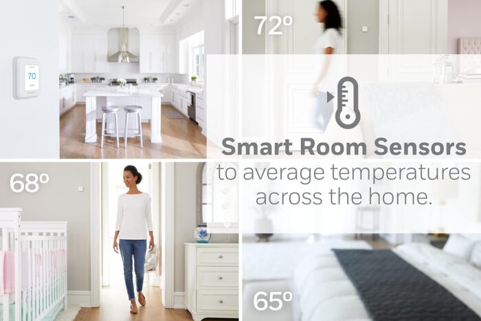 Honeywell Home T9 WiFi Smart Thermostat with 1 Smart Room Sensor, Touchscreen Display - Image 7
