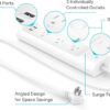 Kasa Smart Plug Power Strip KP303, Surge Protector with 3 Individually Controlled Smart Outlets and 2 USB Ports, Works with Alexa & Google Home, No Hub Required , White - Image 3