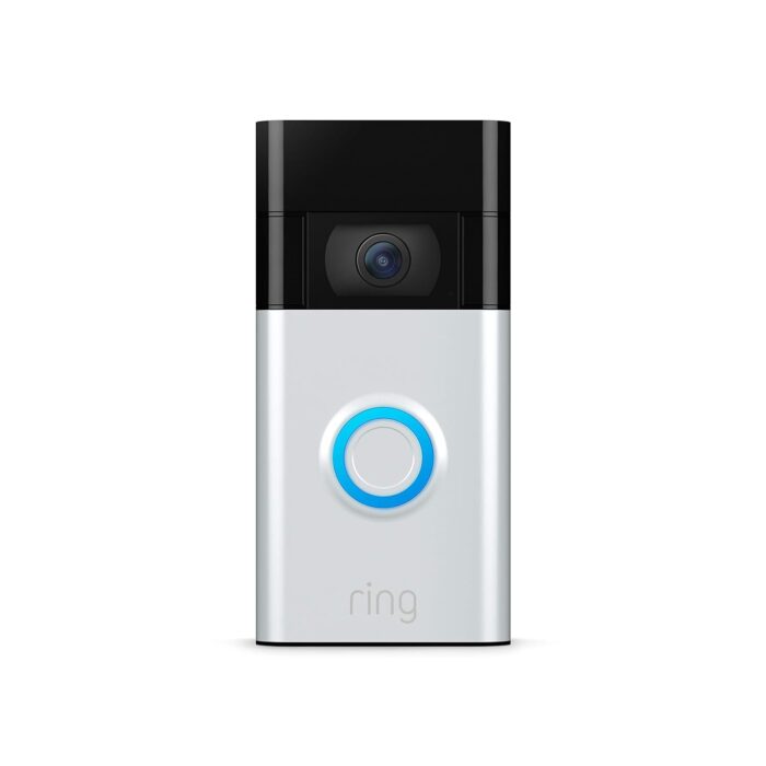 Like-New Ring Video Doorbell – 1080p HD video, improved motion detection, easy installation – Satin Nickel - Image 2