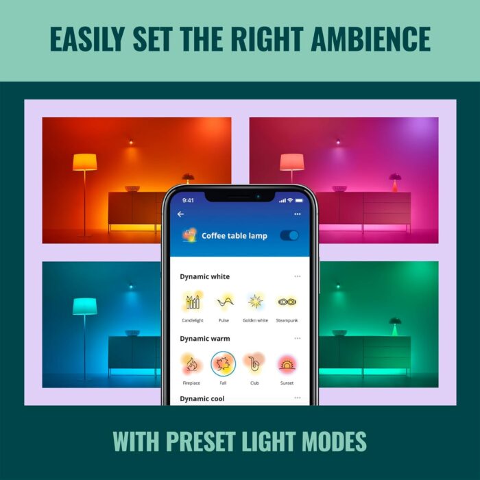 WiZ Connected 60W A19 LED Smart Light Bulbs - Connects to Your Wi-Fi - E26 Smart Bulb - Control with Voice or App + Activate with Motion - Matter Compatible - 1 Pack - Image 5