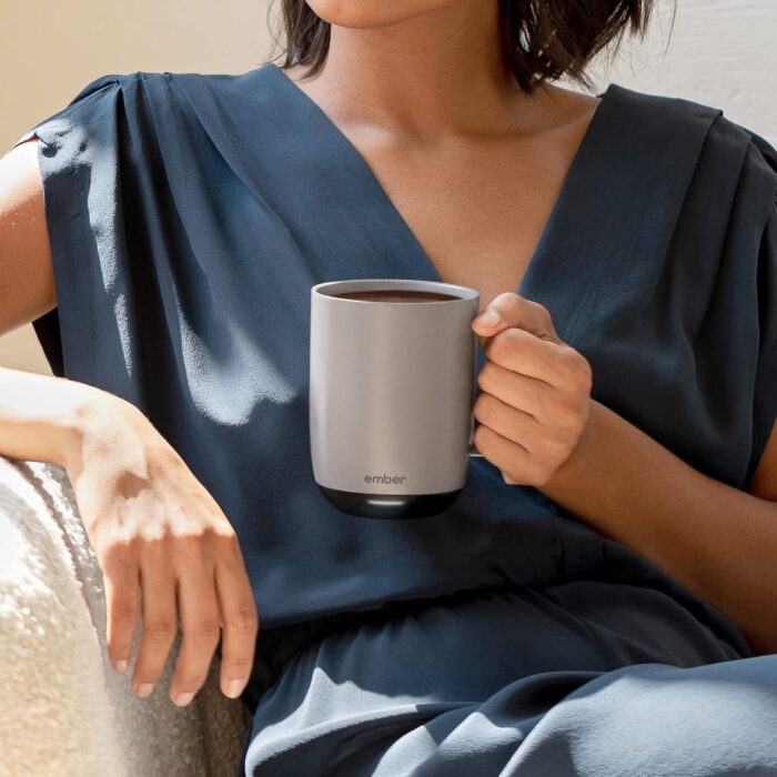 Ember Temperature Control Smart Mug 2, 14 Oz, App-Controlled Heated Coffee Mug with 80 Min Battery Life and Improved Design, GrayModel - Image 6