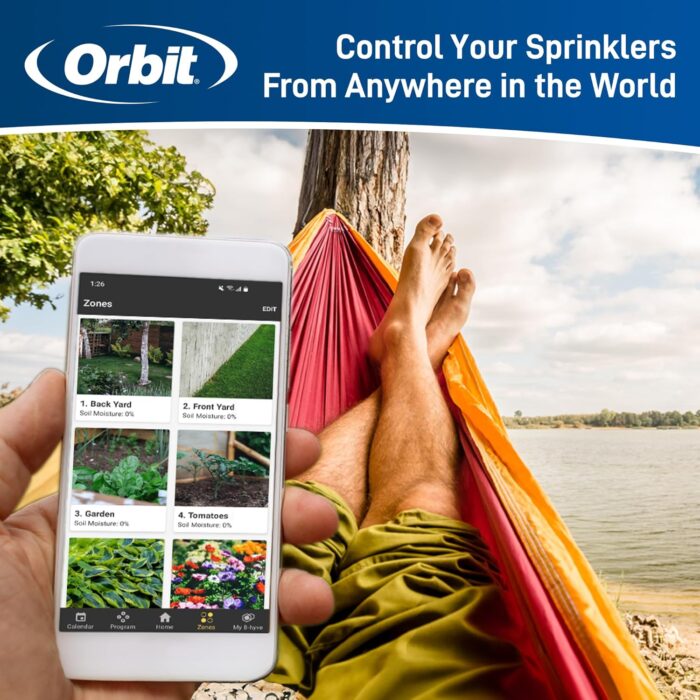 Orbit 57946 B-hyve Smart Indoor/Outdoor 6-Station WiFi Sprinkler System Controller - Image 3