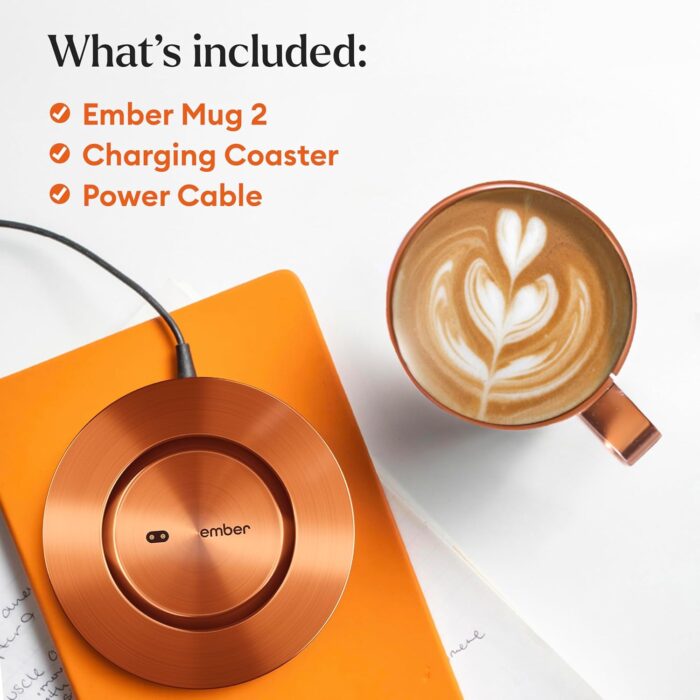 Ember Temperature Control Smart Mug 2, 14 Oz, App-Controlled Heated Coffee Mug with 80 Min Battery Life and Improved Design, Copper - Image 5