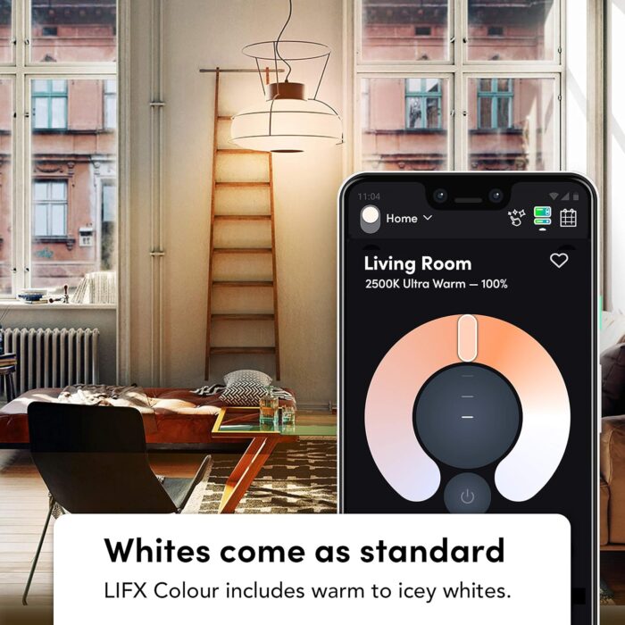 LIFX Color A19 800 lumens, Billions of Colors and Whites, Wi-Fi Smart LED Light Bulb, No Bridge Required, Works with Alexa, Hey Google, HomeKit and Siri (2-Pack) - Image 16