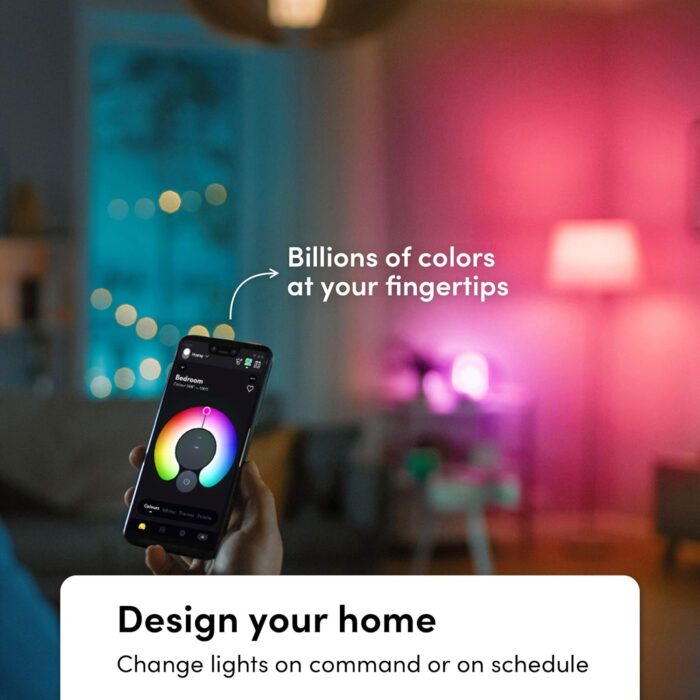 LIFX Color A19 800 lumens, Billions of Colors and Whites, Wi-Fi Smart LED Light Bulb, No Bridge Required, Works with Alexa, Hey Google, HomeKit and Siri (2-Pack) - Image 3
