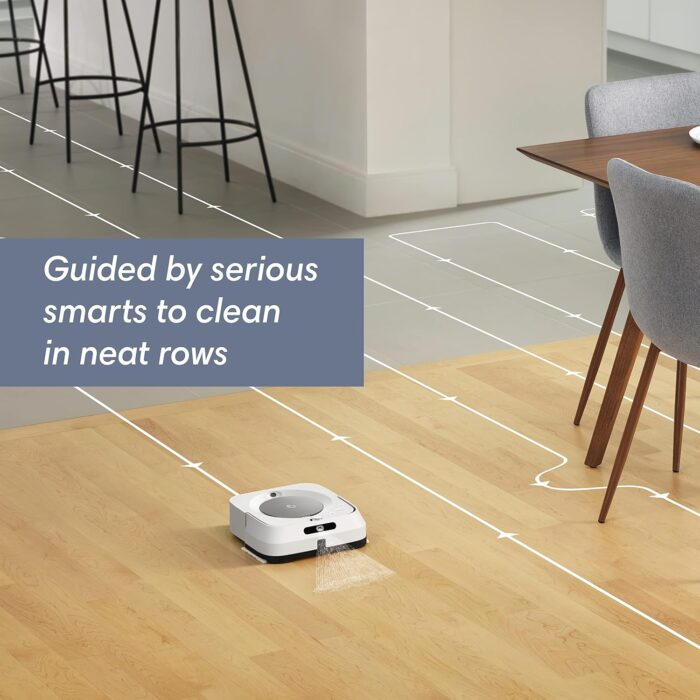 iRobot Braava Jet M6 (6110) Ultimate Robot Mop- Wi-Fi Connected, Precision Jet Spray, Smart Mapping, Works with Alexa, Ideal for Multiple Rooms, Recharges and Resumes, White - Image 5