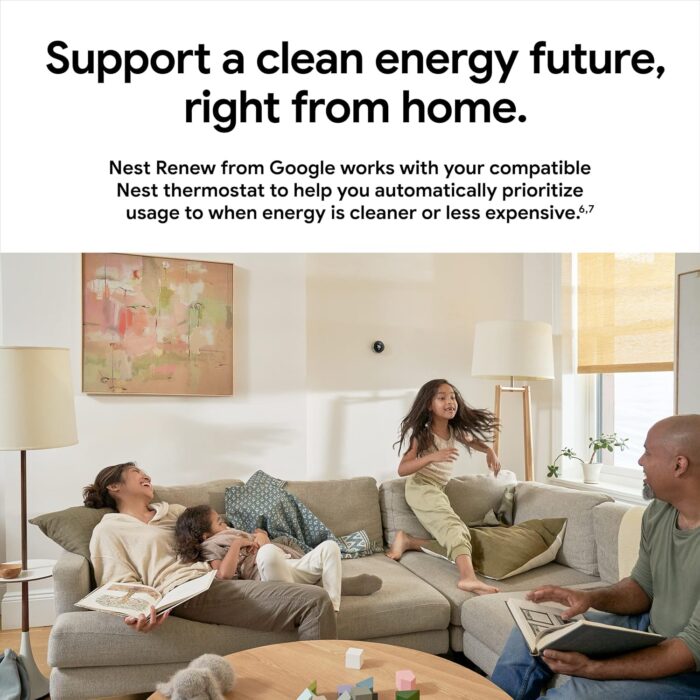 Google Nest Learning Thermostat - 3rd Gen (2015) - Programmable Smart Thermostat for Home - Works with Alexa - White - Image 3