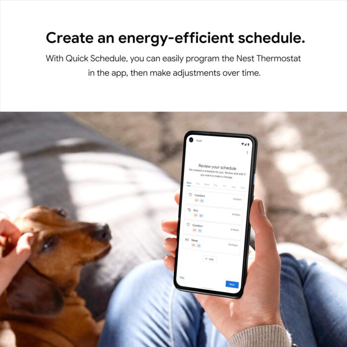 Google Nest Thermostat - Smart Thermostat for Home - Programmable Wifi Thermostat - Snow - Image 10