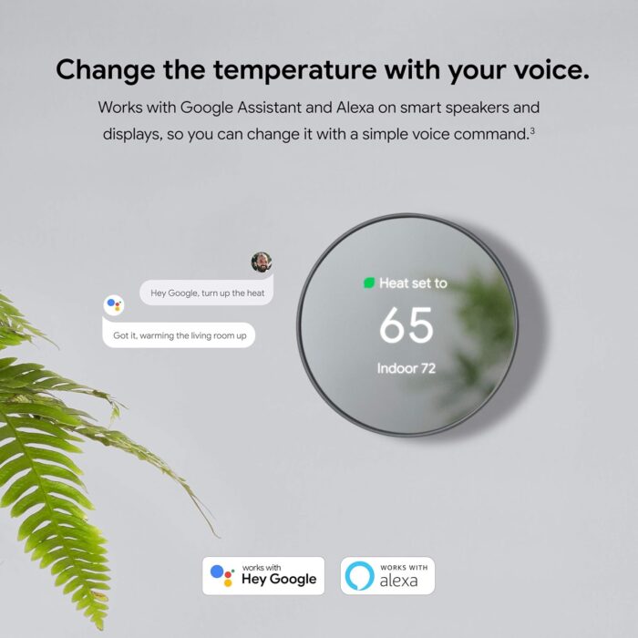 Google Nest Thermostat - Smart Thermostat for Home - Programmable Wifi Thermostat - Snow - Image 11
