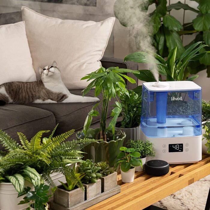 LEVOIT Classic300S Ultrasonic Smart Top Fill Humidifier, Extra Large 6L Tank for Whole Family, APP & Voice Control, Essential Oil Diffuser, Humidity Setting with Sensor, Quiet Sleep Mode, Night Light - Image 10