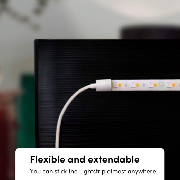 LIFX Lightstrip Color Zones, Wi-Fi Smart LED Light Strip, Full Color with Polychrome Technology™, No Bridge Required, Works with Alexa, Hey Google, HomeKit and Siri, 80" Kit - Image 6