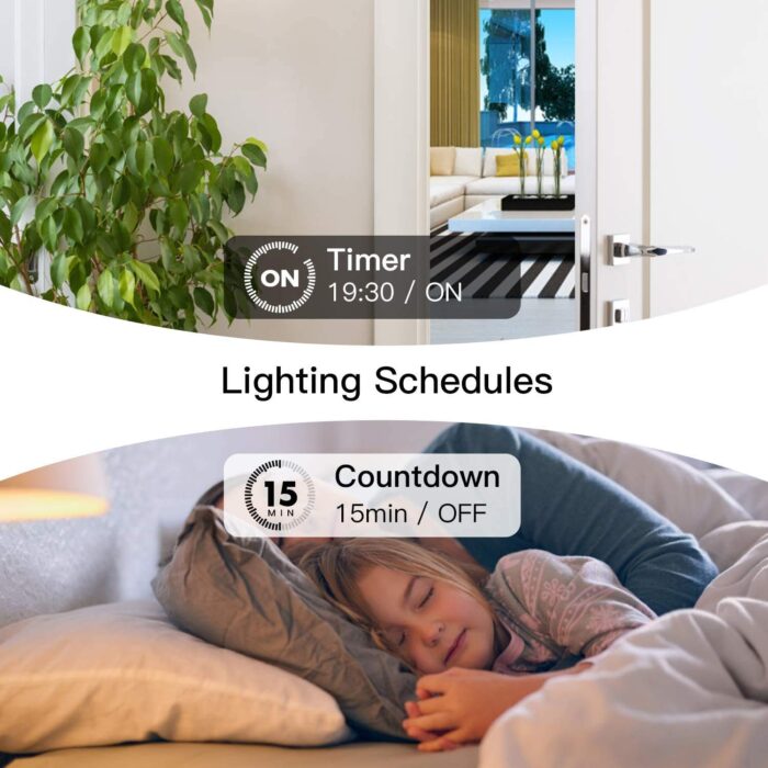 TREATLIFE 3-Way Smart Light Switch, 2.4GHz WiFi Smart Switch Compatible with Alexa, Google Home & SmartThings, Remote Control, Scheduling, Neutral Wire Required, 1 Pack - Image 8