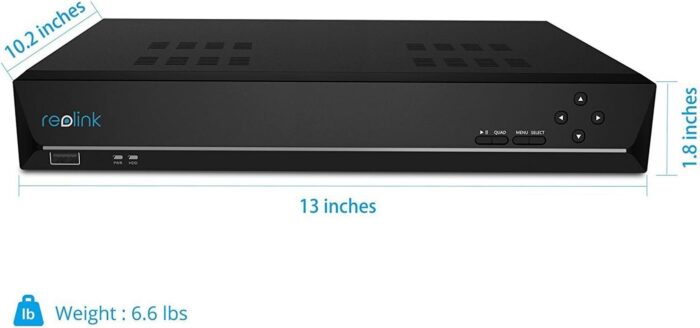 REOLINK 4K 16 Channel Network Video Recorder for Security Camera System, Only Work with 4K/5MP/4MP HD Reolink IP Cameras PoE NVR, 24/7 Recording to Pre-Installed 4TB Hard Drive, RLN16-410-4TB - Image 5
