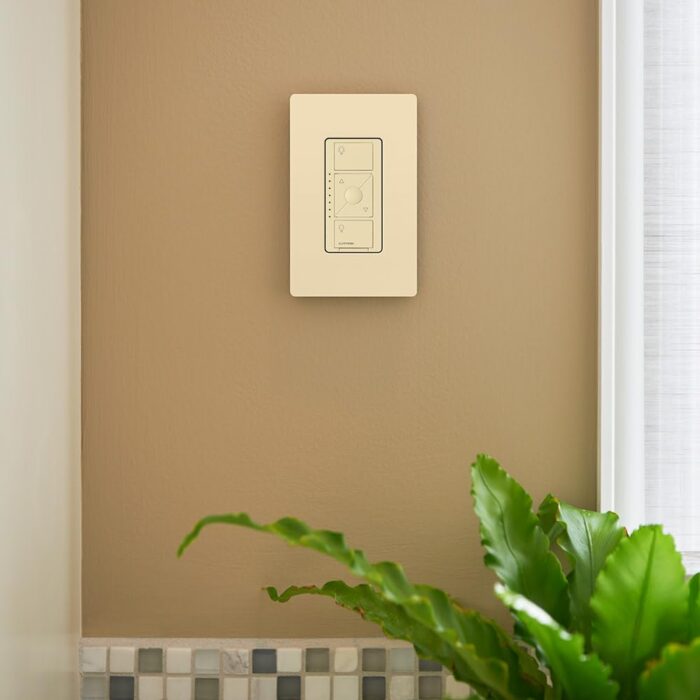 Lutron Caseta Smart Lighting Original Dimmer Switch ELV+ for Light Bulbs, , Works w/ Alexa, Apple Homekit, Google Home (Hub Required), 250W LED Single-Pole/3-Way, Neutral Required, PD-5NE-WH, White - Image 3