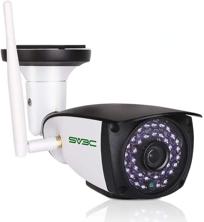 SV3C 5MP WiFi IP Camera Outdoor, Dual Band 2.4GHZ 5GHZ WiFi Security Cameras, Exterior Onvif Cam Support RTSP Browser Viewing, Human Motion Detection, Two-way Audio, IP66 Waterproof, SD Card Recording