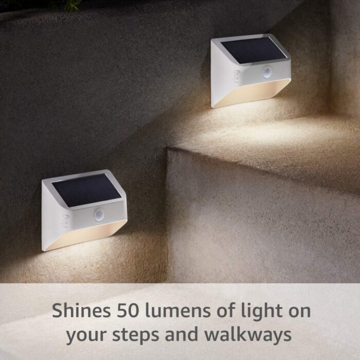 Ring Solar Steplight -- Outdoor Motion-Sensor Security Light, Black (Bridge required) - Image 3
