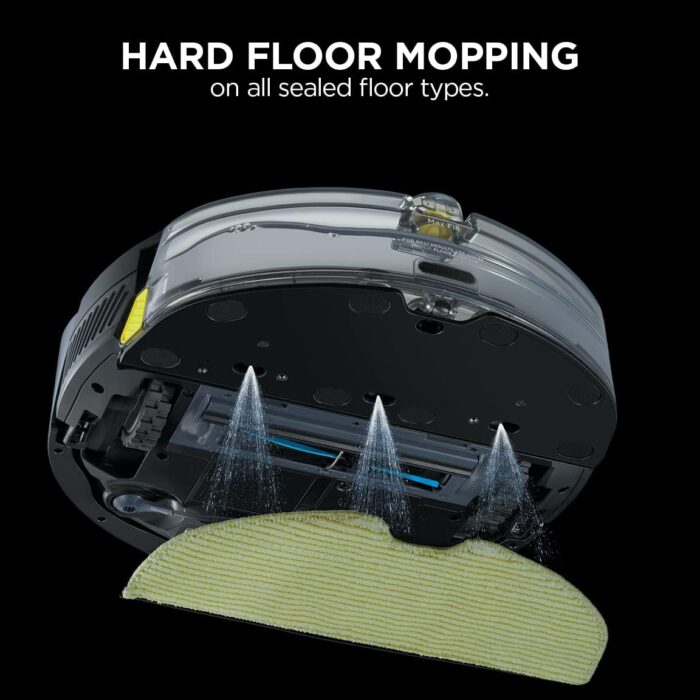 Shark AI Robot Vacuum & Mop with Self-Cleaning Brushroll for Floors, Carpet Black/Silver (RV2001WD) With LiDAR Navigation - Image 5