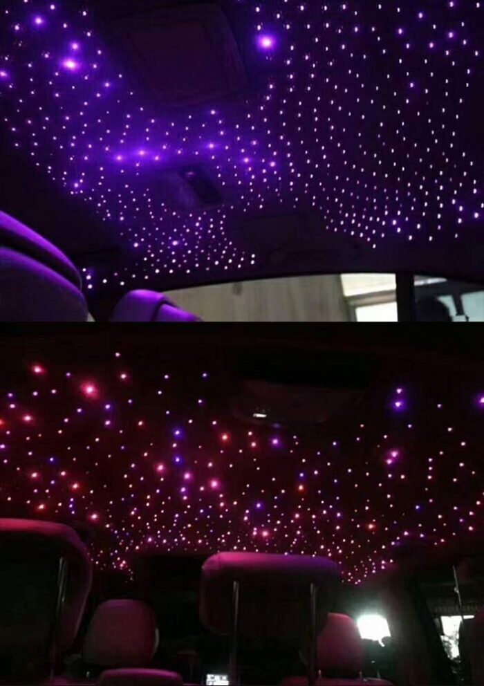 AKEPO 16W Fiber Optic Lights Star Ceiling Light Kit APP Control for Car & Home,Fibre Optical Cable Strands 150pcs 0.75mm 6.5ft/2m+28key Musical Remote Control - Image 5