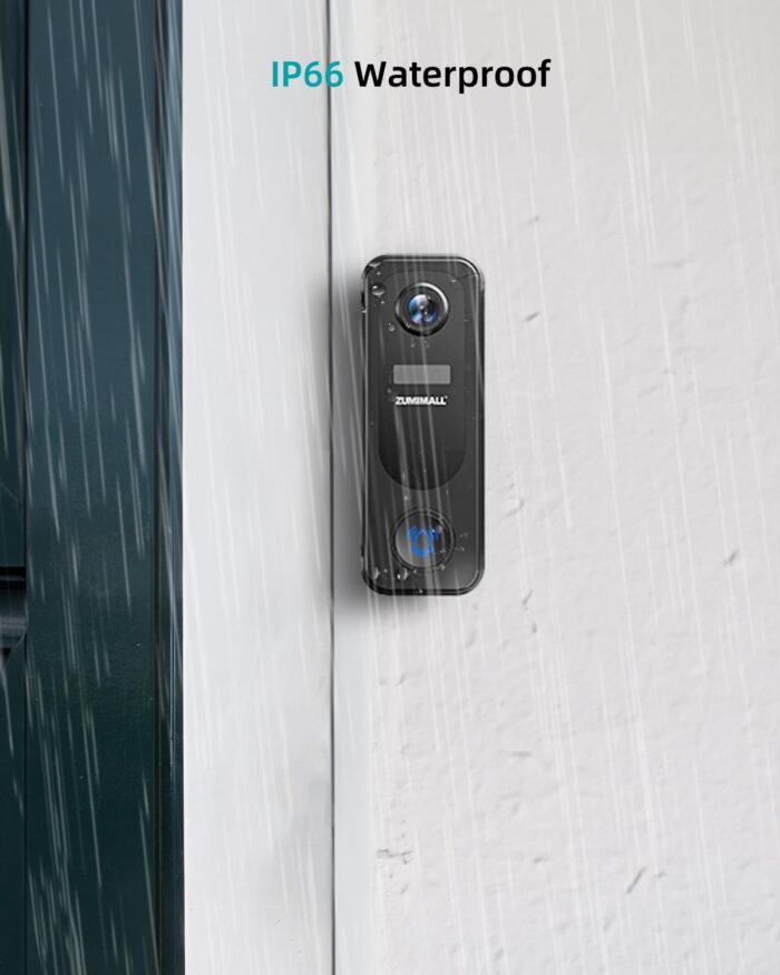 ZUMIMALL Doorbell Camera Wireless 2K, Video Doorbell with Chime, 2 Way Audio, Voice Changer, 30s Voice Message, Anti-Theft, AI Detection, Cloud Storage, 2.4Ghz WiFi, Battery Powered, Work with Alexa - Image 6