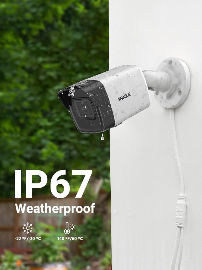 ANNKE C500 - 5MP Outdoor PoE Security IP Camera with Mic/Audio, 2.8mm Lens (116° FOV), 100 ft Night Vision, IP67 Waterproof, Smart Motion Alerts, RTSP, Surveillance Bullet Cam with SD Card Slot - Image 4
