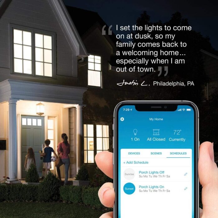 Lutron Caseta Smart Lighting Kit w/ Hub, Original Dimmer Switch, & Pico Remote, for LED Bulbs, Works w/ Alexa, Apple Homekit, Google Home, 150W Single-Pole/3-Way, No Neutral Required, P-BDG-PKG1W - Image 12