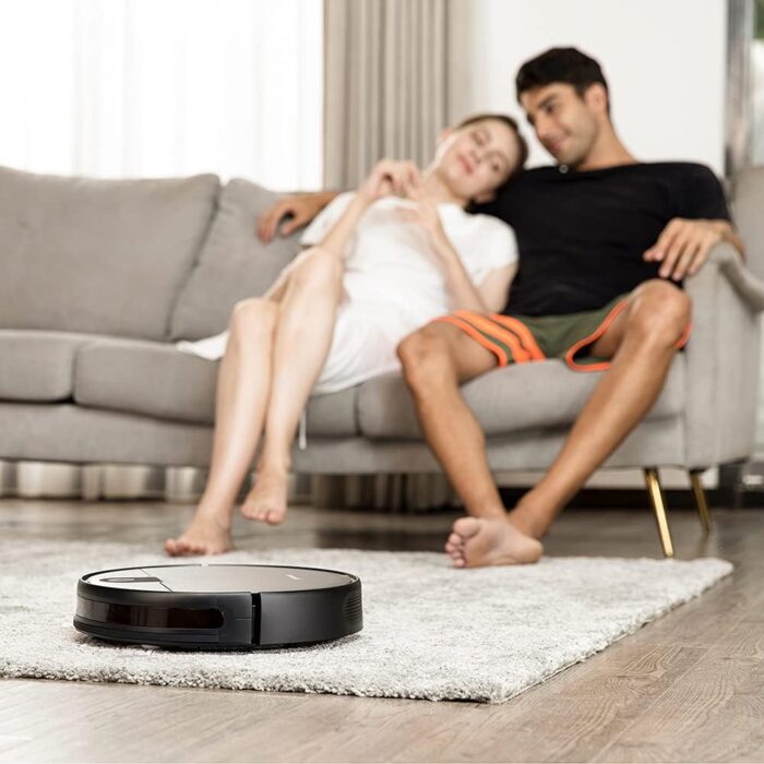 Greenworks Robotic Vacuum GRV-1010 Self-Charging, Wi-Fi Connectivity, 2200Pa Extreme Suction Power, Perfect for Pet Hair, Hard Floors, Carpets, Works with Alexa - Image 8