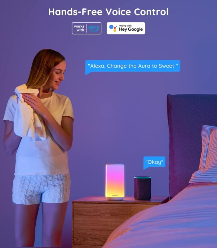 Govee RGBIC Table Lamp, Smart Lamp Work with Alexa, LED Lamp with Music Sync and 43 Scene Modes, Color Changing Lamp for Bedroom Decor, Dimmable Night Light (Corded Electric) - Image 3