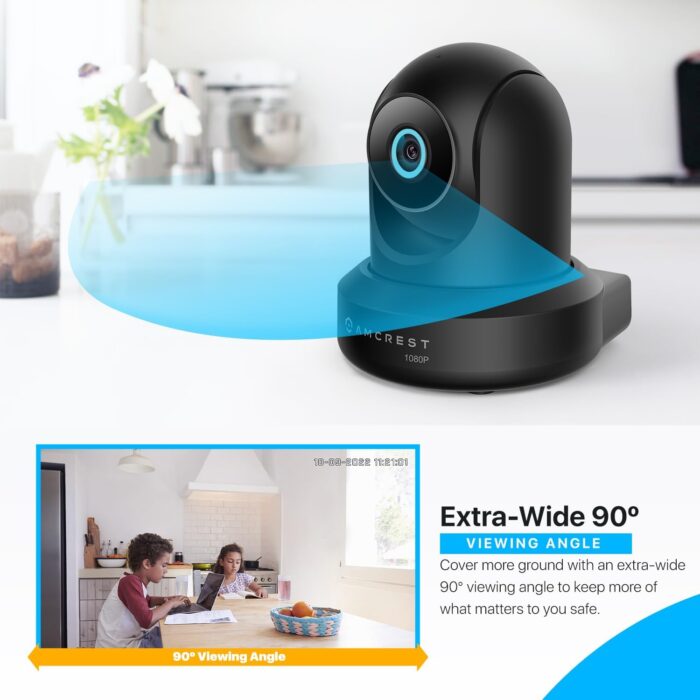 Amcrest ProHD 1080P WiFi 2MP (1920TVL) Indoor Pan/Tilt Security Wireless IP Camera IP2M-841B (Black) - Image 4
