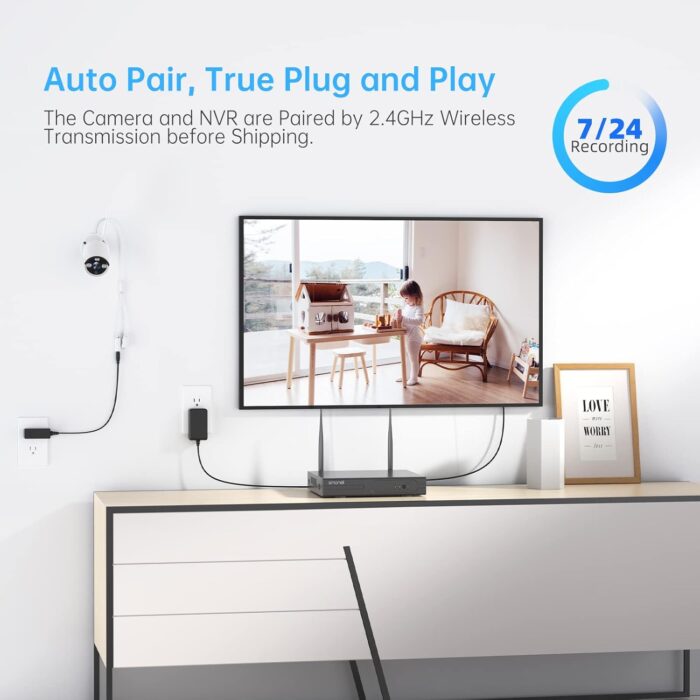 Wireless Security Camera System,SMONET 1080P 8 Channel Home Surveillance DVR Kits with 8pcs 2MP Full HD Cameras 1TB HDD Night Vision Motion Detection Free App for Indoor Outdoor 24/7 Video Recording - Image 2