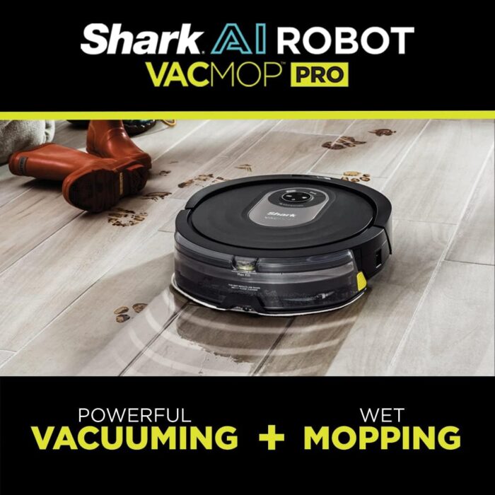 Shark AI Robot Vacuum & Mop with Self-Cleaning Brushroll for Floors, Carpet Black/Silver (RV2001WD) With LiDAR Navigation - Image 14