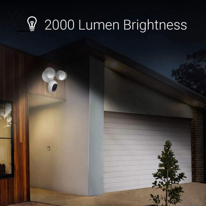 EZVIZ Floodlight Security Camera WiFi 1080P, Motion-Activated Enhanced with PIR&H265, Floodlight&Siren Alarm, Starlight Color Night Vision, Two-Way Audio, Weather Proof (LC1C) - Image 2