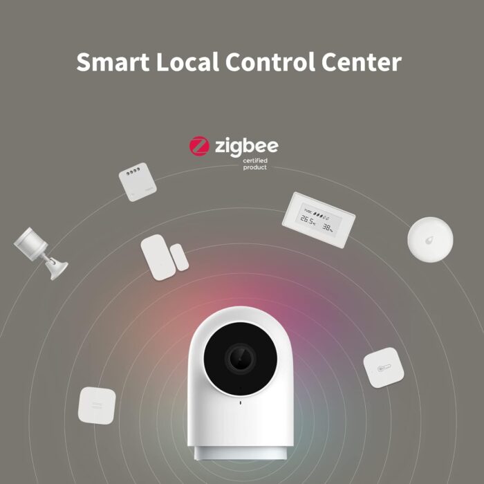 Aqara Security Camera Hub Indoor G2H Pro, 1080p HD HomeKit Secure Video Indoor Camera, Night Vision, Two-Way Audio, Zigbee Hub, Plug-in Cam Works with Alexa, Homekit, Compatible with Google Assistant - Image 5