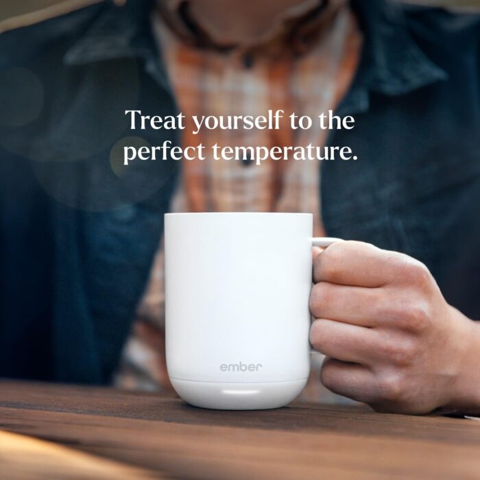 Ember Temperature Control Smart Mug 2, 10 Oz, App-Controlled Heated Coffee Mug with 80 Min Battery Life and Improved Design, White - Image 8
