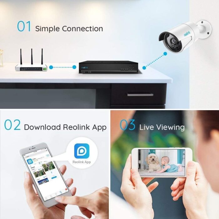 REOLINK 4K 16 Channel Network Video Recorder for Security Camera System, Only Work with 4K/5MP/4MP HD Reolink IP Cameras PoE NVR, 24/7 Recording to Pre-Installed 4TB Hard Drive, RLN16-410-4TB - Image 8