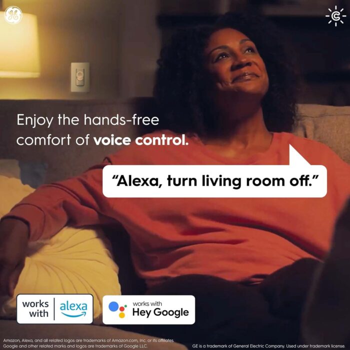 GE CYNC Smart Light Switch, Paddle Style, Neutral Wire Required, Bluetooth and 2.4 GHz Wi-Fi 4-Wire Switch, Works with Alexa and Google (1 Pack) - Image 6