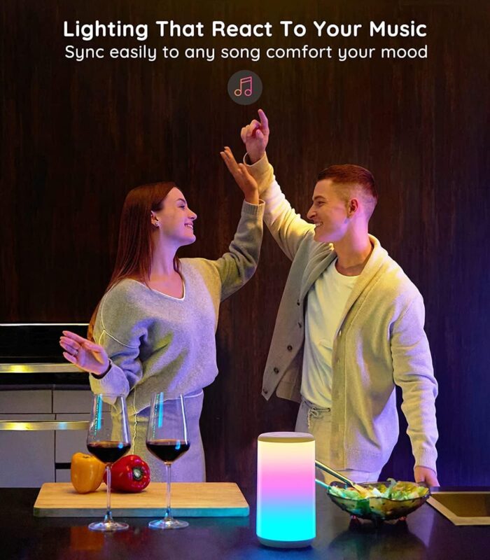 Govee RGBIC Table Lamp, Smart Lamp Work with Alexa, LED Lamp with Music Sync and 43 Scene Modes, Color Changing Lamp for Bedroom Decor, Dimmable Night Light (Corded Electric) - Image 6